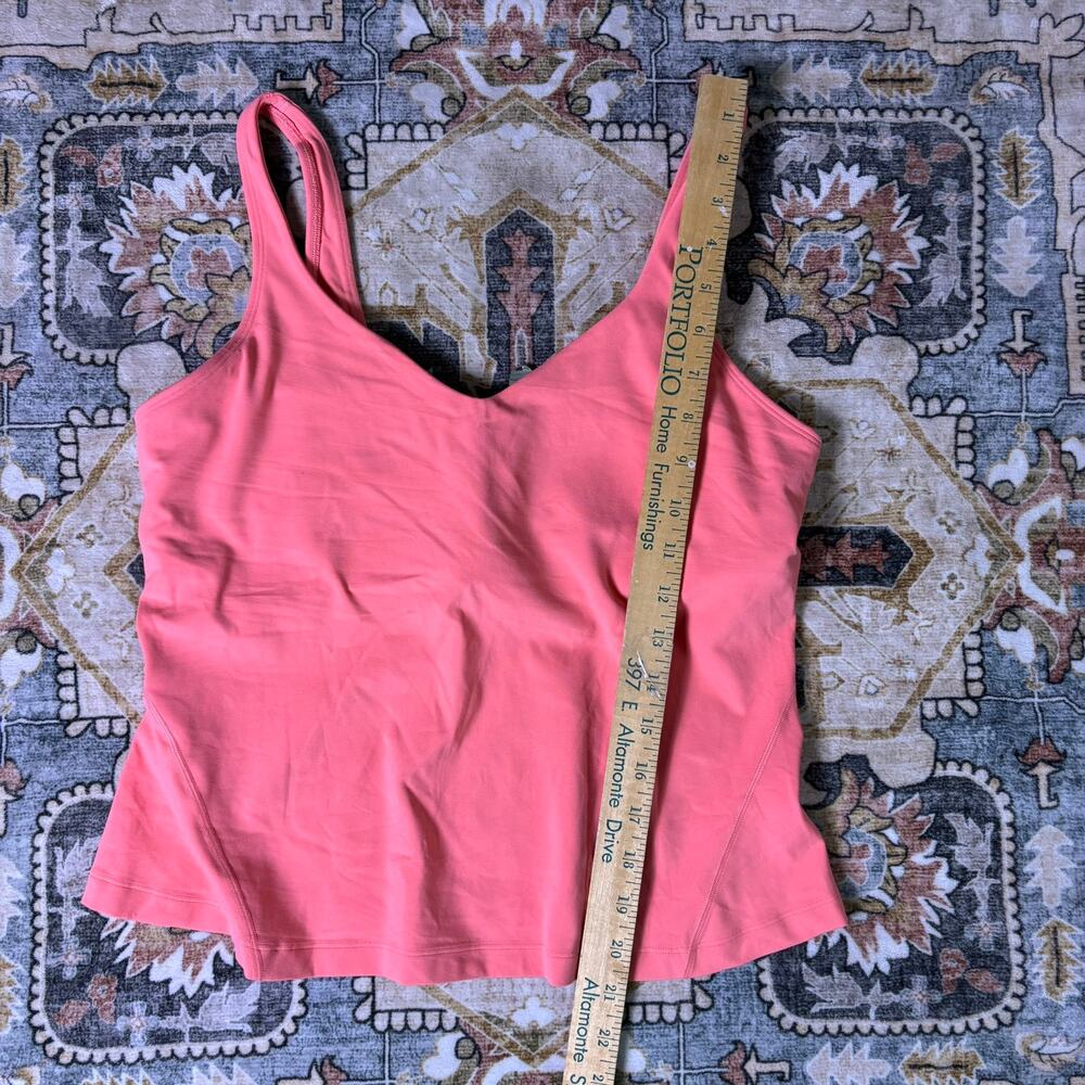 Lululemon Align Waist Length Tank Top in Raspberry Cream Color Bright Pink 12 - Picture 8 of 14